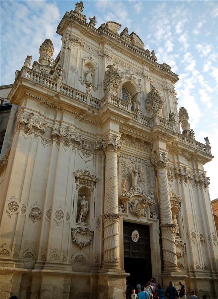 Lecce (Italy) - Baroque facade of one of San Giovanni Battista del Rosario